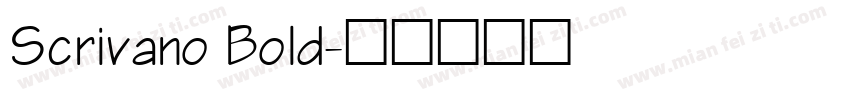 Scrivano Bold字体转换